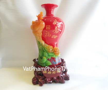 Bình ngọc, lọ đế gỗ-  bình an sự phước A248